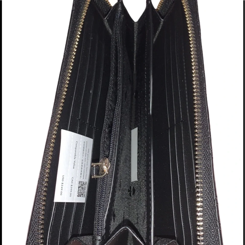 ♠️ kate spade ♠️ Natalia Smooth Quilted Leather Large Continental Wallet - Picture 7 of 10